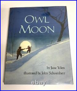 OWL MOON. Jane Yolen, John Schoenherr. First Printing. 1987. Caldecott Award