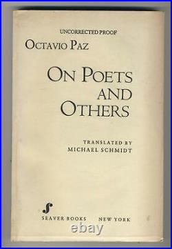 Octavio Paz FANTASTIC Nobel Prize PROOF! SIGNED by Paz. 1974 autograph 1st ed