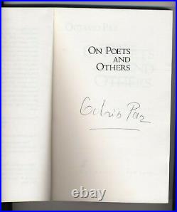 Octavio Paz FANTASTIC Nobel Prize PROOF! SIGNED by Paz. 1974 autograph 1st ed