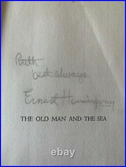 Old Man and the Sea ERNEST HEMINGWAY Signed Limited First Edition STORAGE FIND