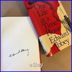 One Life at a Time, Please by Edward Abbey (Signed First Edition, Hardcover)