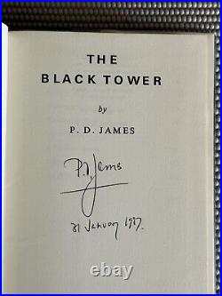 P. D. James The Black Tower Signed First Edition Rare PD UK Editon