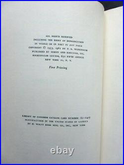 P. G. Wodehouse, Author! Author! , SIGNED 1st Edition 1962