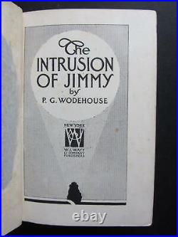 P. G. Wodehouse, The Intrusion of Jimmy, SIGNED in 1910, 1st Edition, RARE