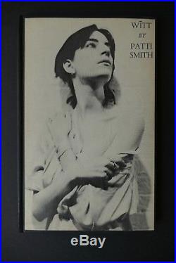 PATTI SMITH WITT LTD. SIGNED FIRST EDITION 1 of 100 NUMBERED COPIES -RARE-