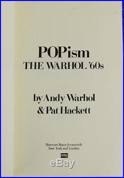 POPism SIGNED by ANDY WARHOL 2X First Edition 2nd Print 1980 Pop Art