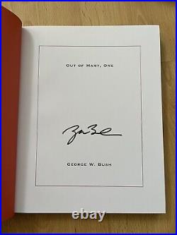 PRESIDENT GEORGE W BUSH SIGNED OUT OF MANY, ONE Limited First Edition