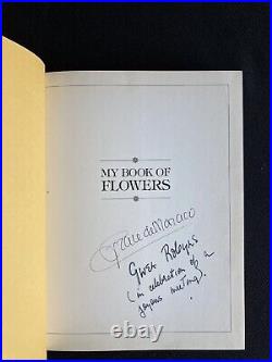 PRINCESS GRACE OF MONACO SIGNED HB 1st EDITION MY BOOK OF FLOWERS (GRACE KELLY)