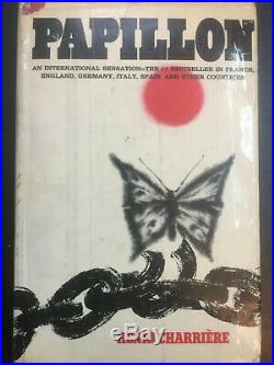 Papillon by Henri Charriere First Edition Signed 1970 William Morrow and Company