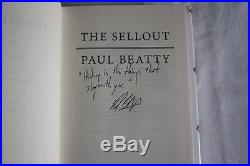 Paul Beatty (2015)'The Sellout', TRUE US first edition, SIGNED, LINED, Booker