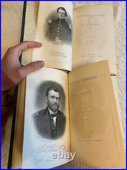 Personal Memoirs Of US Grant Vols 1,2 (1st Edition) 1885 1886 Signed(read desc)