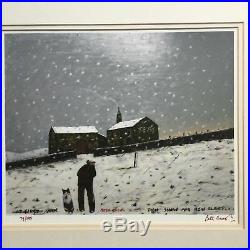 Peter Brook AT FIRST RAIN THEN SNOW AND NOW SLEET. Signed limited edition