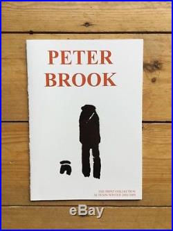 Peter Brook signed limited edition AT FIRST RAIN THEN SNOW AND NOW SLEET