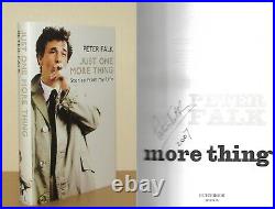 Peter Falk Just One More Thing Signed 1st/1st (2007 First Edition DJ)