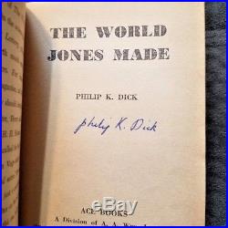 Philip K Dick The World Jones Made Ace Double First Edition/Printing PBO SIGNED