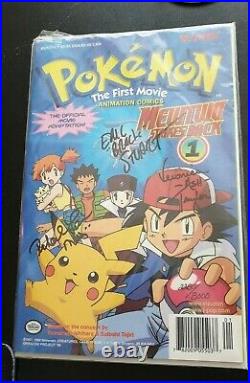 Pokemon Mewtwo Strikes Back #1 First Movie Comic Signed By Voice Actors