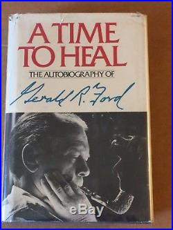 President Gerald Ford Signed Time To Heal 1979 First Edition White House Memoir