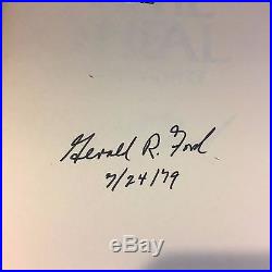 President Gerald Ford Signed Time To Heal 1979 First Edition White House Memoir