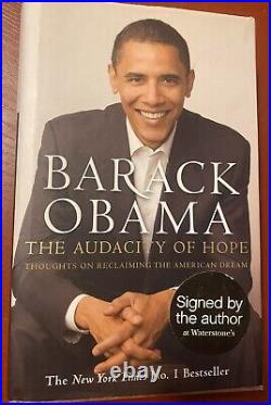 President-USA. Barack Obama, The Audacity of Hope. Signed Copy