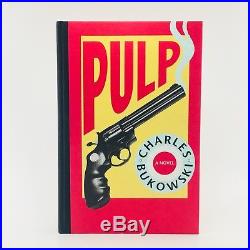 Pulp First Edition/1st Printing SIGNED Charles Bukowski Hardcover BSP