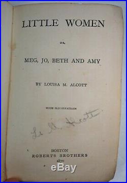 RARE 1870-71 Little Women First Edition Set 2 Parts SIGNED Louisa May Alcott