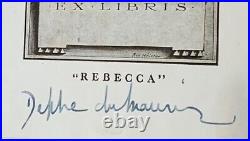 REBECCA by Daphne du Maurier First Edition (uk), 1st Printing, Signed
