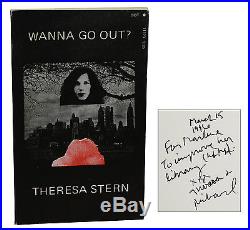 RICHARD HELL Wanna Go Out SIGNED First Edition 1973 Theresa Stern Tom Verlaine