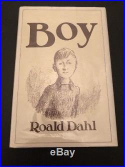 ROALD DAHL Boy Signed First British Edition 1985 Autographed Charlie