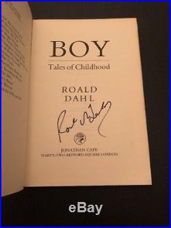 ROALD DAHL Boy Signed First British Edition 1985 Autographed Charlie