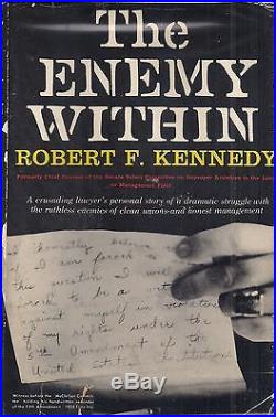 ROBERT F. KENNEDY The Enemy Within (1960) SIGNED First Edition QUITE RARE