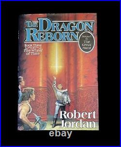 ROBERT JORDAN THE DRAGON REBORN BOOK THREE THE WHEEL OF TIME 1st/1st 1991 SIGNED