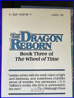 ROBERT JORDAN THE DRAGON REBORN BOOK THREE THE WHEEL OF TIME 1st/1st 1991 SIGNED