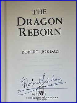 ROBERT JORDAN THE DRAGON REBORN BOOK THREE THE WHEEL OF TIME 1st/1st 1991 SIGNED