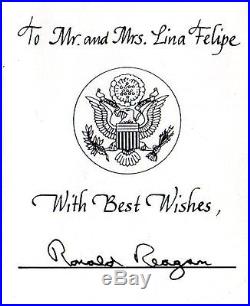 RONALD REAGAN SIGNED FIRST EDITION AN AMERICAN LIFE Autograph Plate