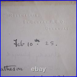 Rare 2 Signed Letters Tipped In Crosbie Garstin High Noon First Edition 1925 Rare 2 Signed Letters Tipped In Crosbie Garstin High Noon First Edition 1925