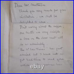 Rare 2 Signed Letters Tipped In Crosbie Garstin High Noon First Edition 1925