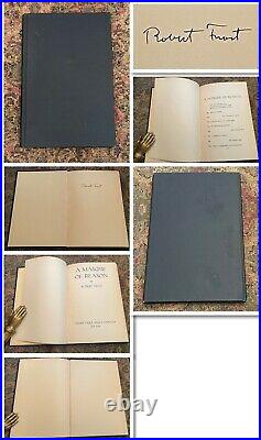 Rare, A MASQUE OF REASON 1st Edition, 1st Printing, ROBERT FROST Book, Signed