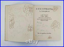 Rare Aristophanes / Pablo Picasso Lysistrata signed Book First Edition