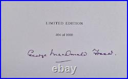 Rare George MacDonald Fraser SIGNED Flashman on the March Limited Edition