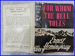 Rare Indian 1st Edition of For Whom the Bell Tolls signed by Ernest Hemingway