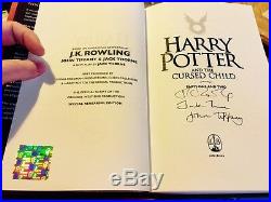 Rare J. K. Rowling Signed 1st/1st Edition Harry Potter And The Cursed Child