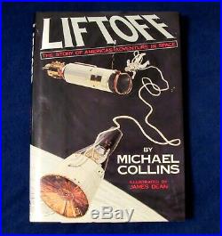 Rare NASA Apollo 11 astronaut Michael COLLINS signed first edition LIFTOFF