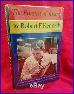 Rare Robert F. Kennedy Signed The Pursuit of Justice First Edition