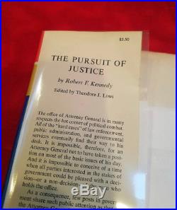 Rare Robert F. Kennedy Signed The Pursuit of Justice First Edition