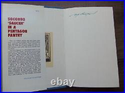 Rare SIGNED 1976 1st Edition SOCORRO'SAUCER' IN A PENTAGON PANTRY Ray Stanford