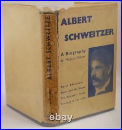 Rare Signed Albert Schweitzer A Biography By Magnus Ratter First Edition 1949