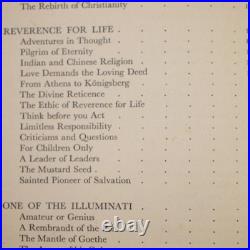 Rare Signed Albert Schweitzer A Biography By Magnus Ratter First Edition 1949