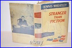 Rare Signed Dennis Wheatley Stranger Than Fiction 1st UK Edition 1959