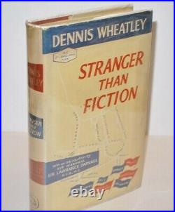Rare Signed Dennis Wheatley Stranger Than Fiction 1st UK Edition 1959