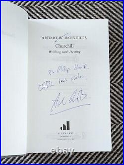Rare Signed First Edition Churchill Walking With Destiny, Andrew Roberts, 2018